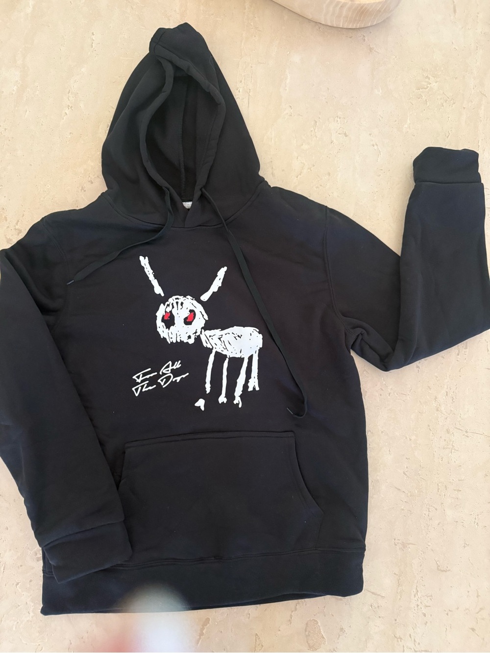 Kids Black Graphic Hoodie Sweatshirt
